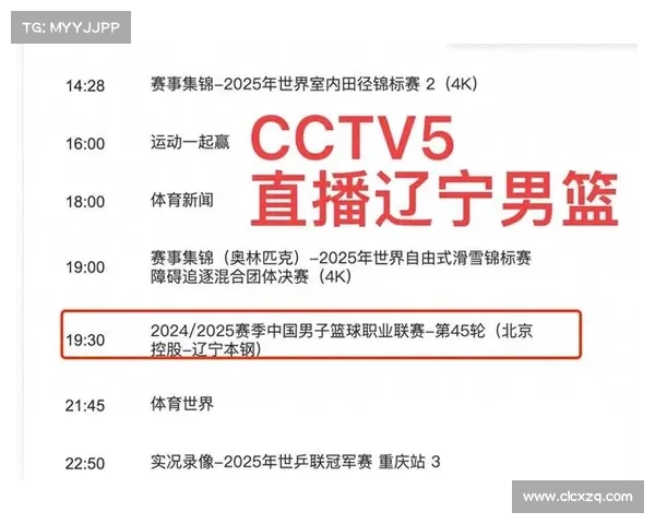CCTV5今日直播:CBA季后赛1_4(辽宁-山西、浙江-广东) CCTV5今日直播:CBA季后赛1_4(辽宁-山西、浙江-广东)